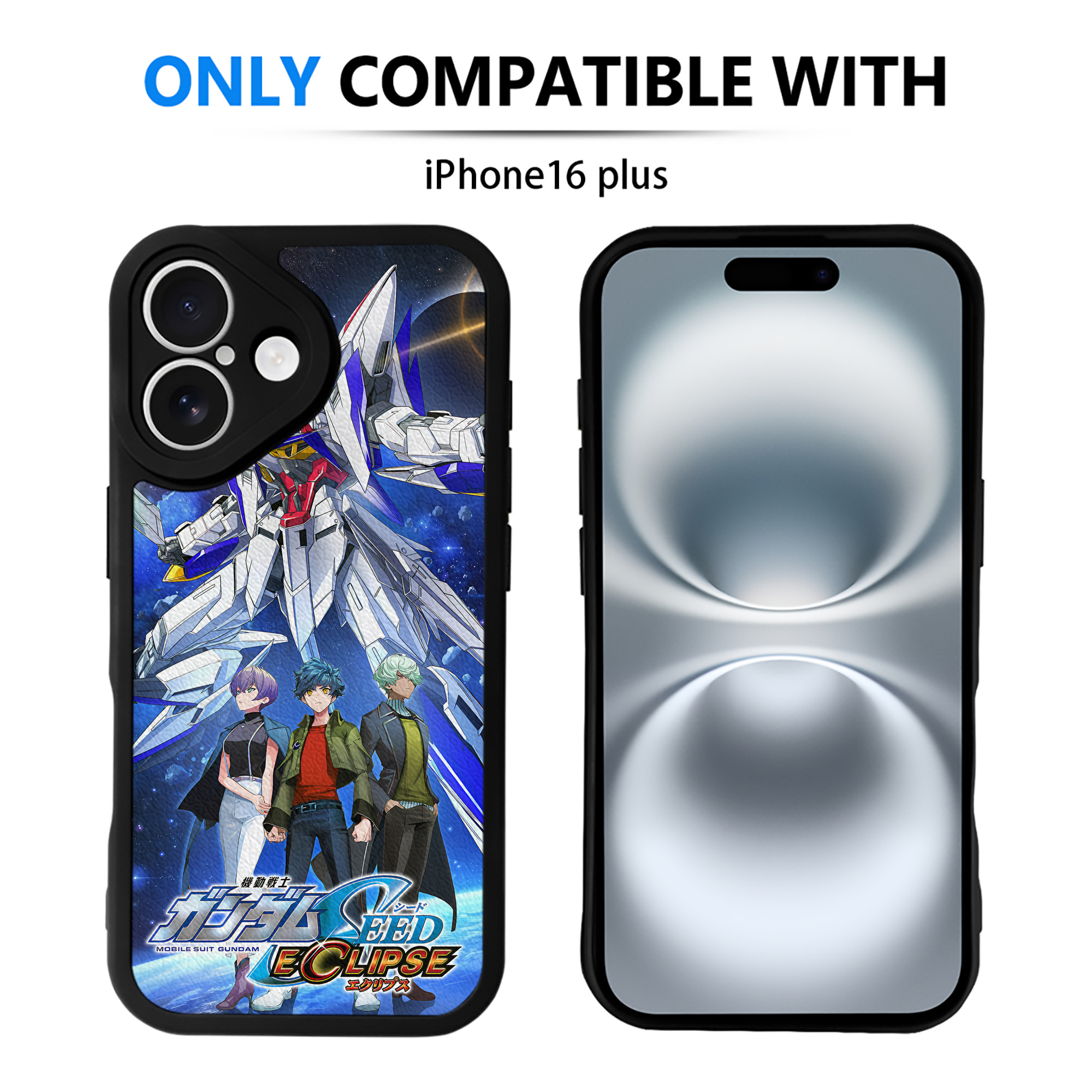 （画像用） 機動戦士ガンダム Mobile Suit Gundam 【iPhone 16シリーズ対応】シリコンスマホケース（レザー調） 材質：シリコン